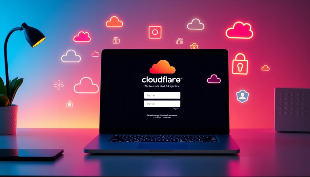 create your cloudflare account