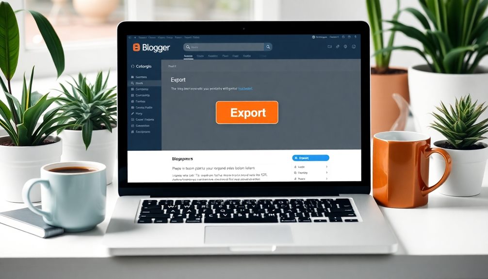 export content from blogger