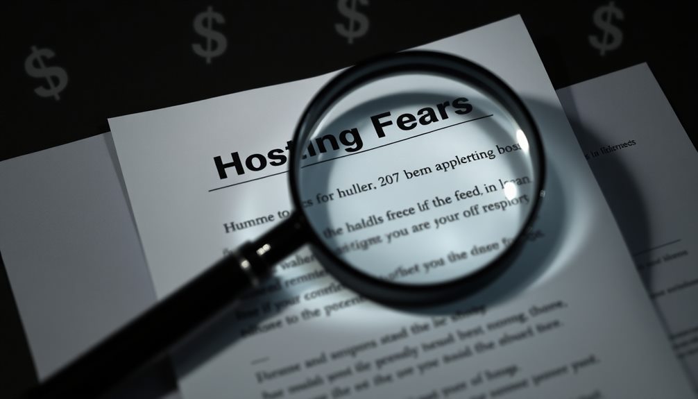 hidden fees in hosting