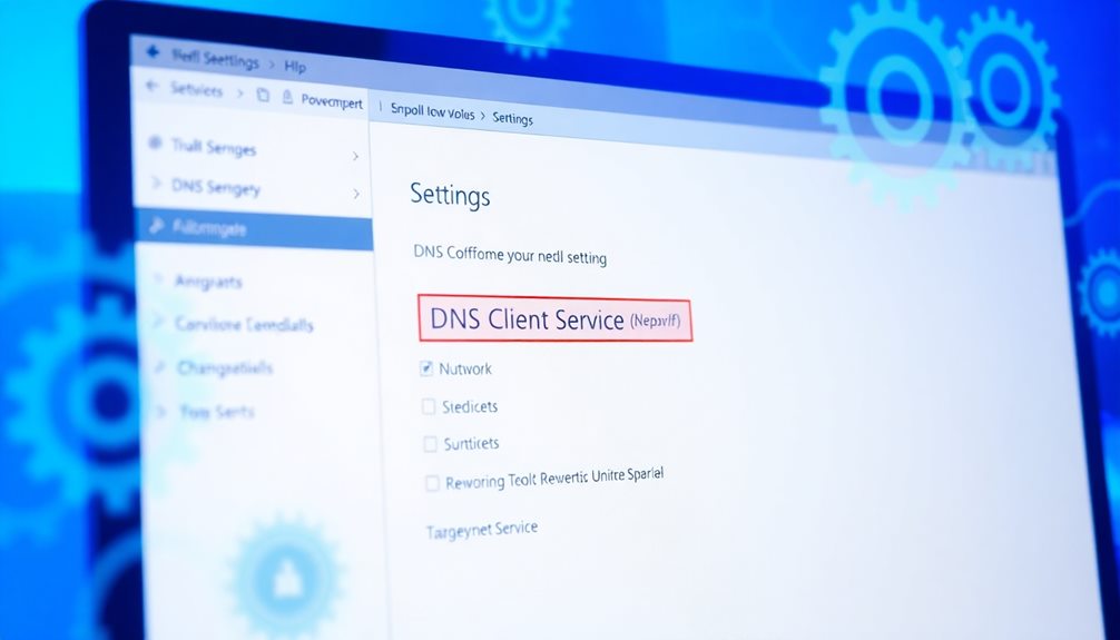 restart dns client service