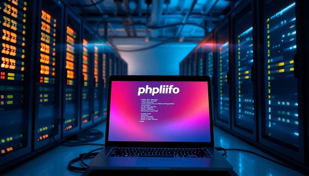 running phpinfo on server